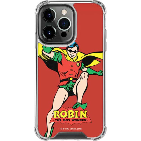 DC Comics Robin Classic Art iPhone 14 Pro Clear Case
